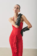 YALLEY ELBİSE KIRMIZI